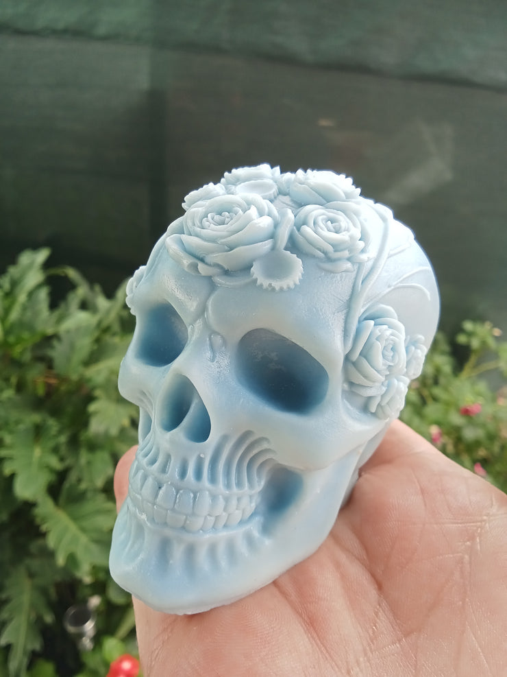 large Skull with Roses