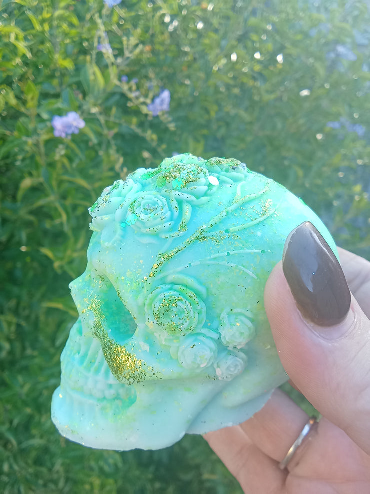 large Skull with Roses