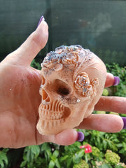 large Skull with Roses