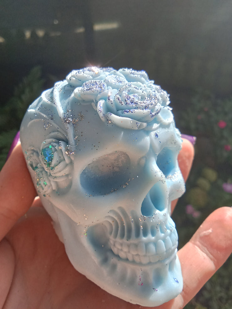 large Skull with Roses