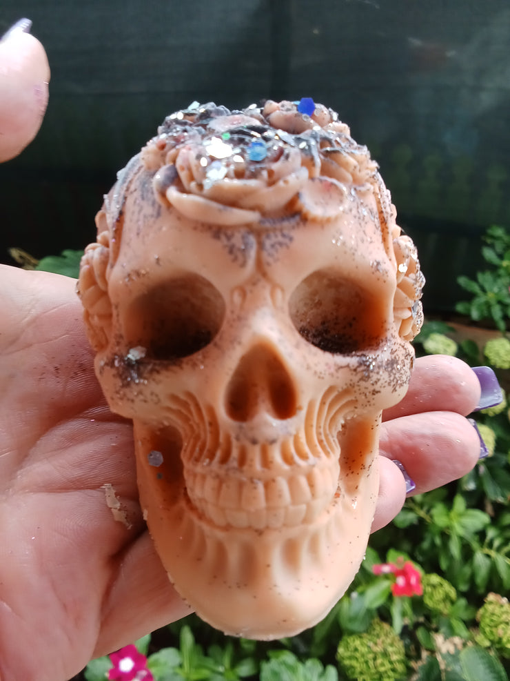 large Skull with Roses