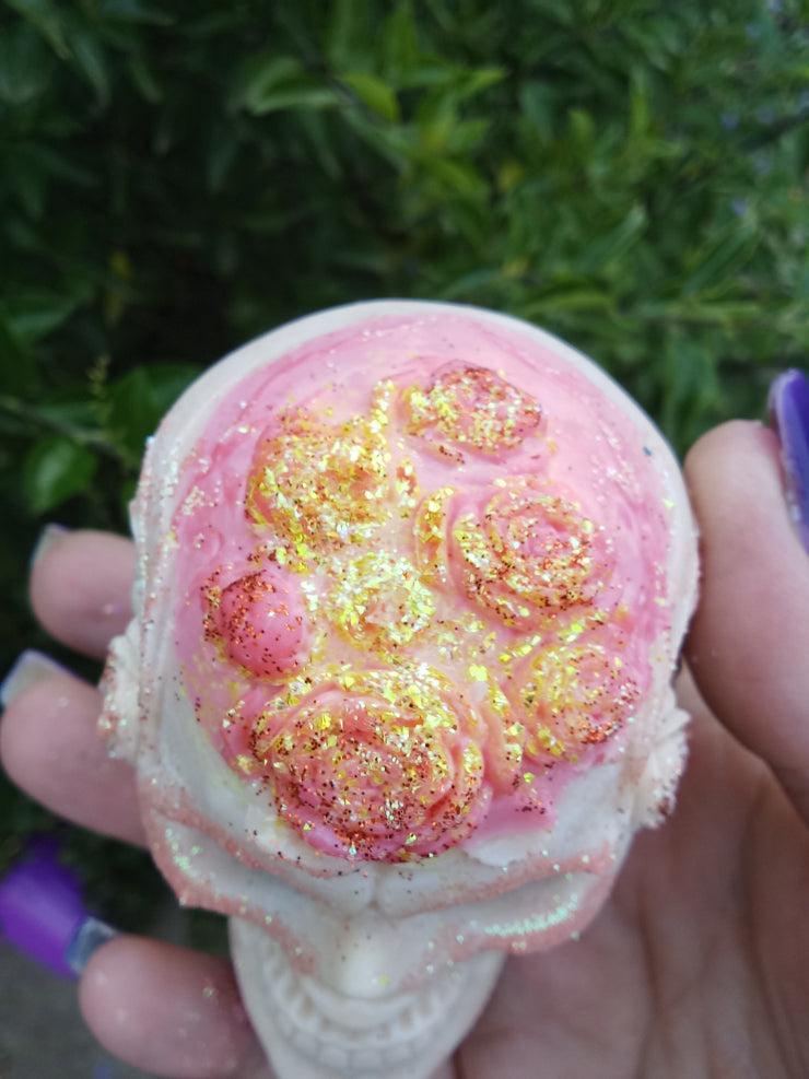 large Skull with Roses
