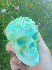 large Skull with Roses