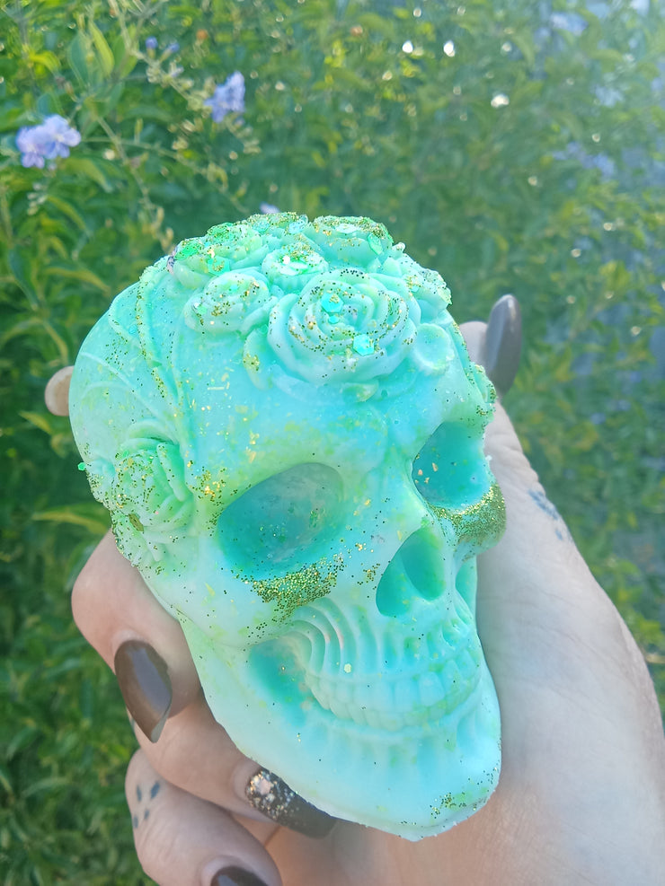 large Skull with Roses