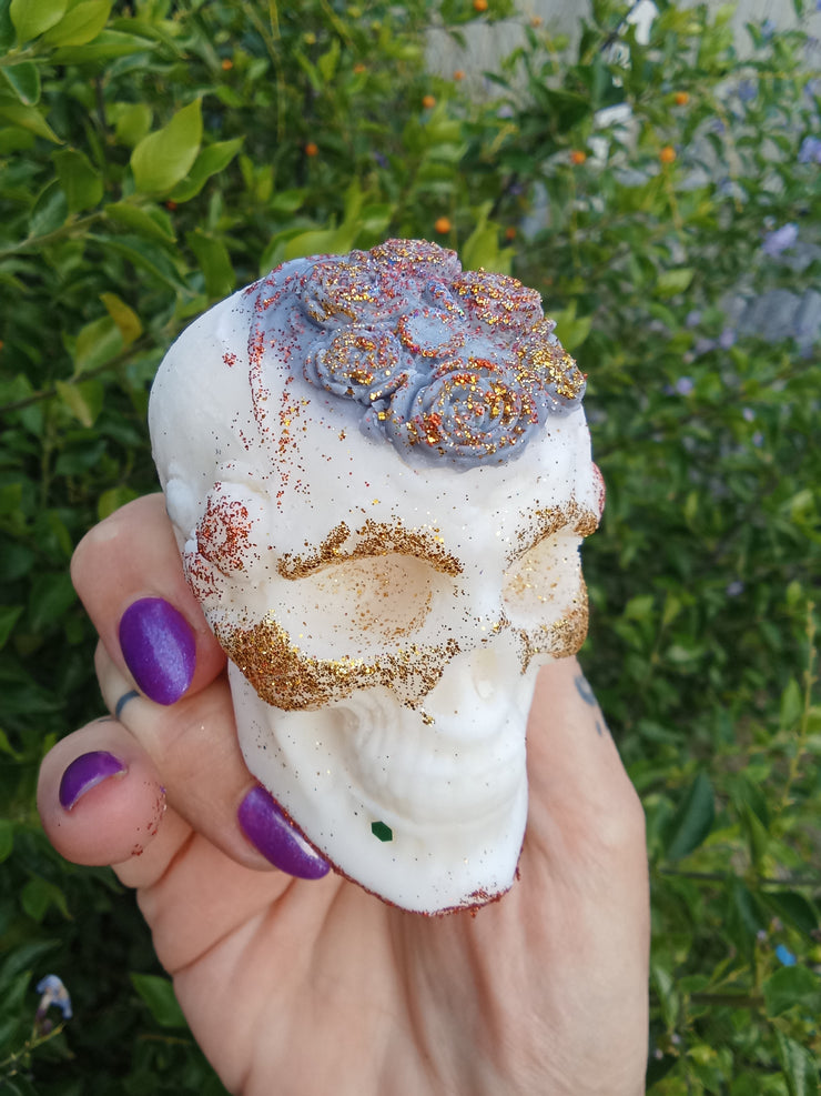 large Skull with Roses