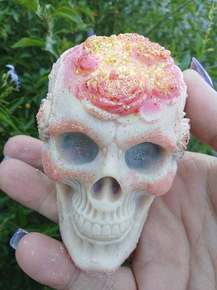 large Skull with Roses