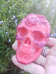 large Skull with Roses