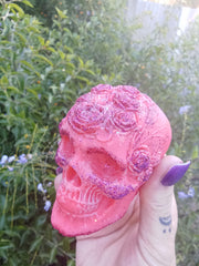 large Skull with Roses