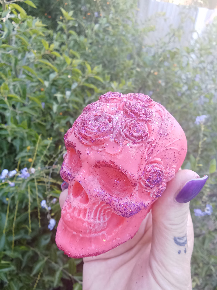 large Skull with Roses